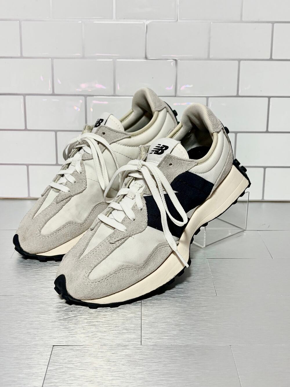 New Balance 327 Sea Salt Black Sneakers Women’s 7 WS327FE